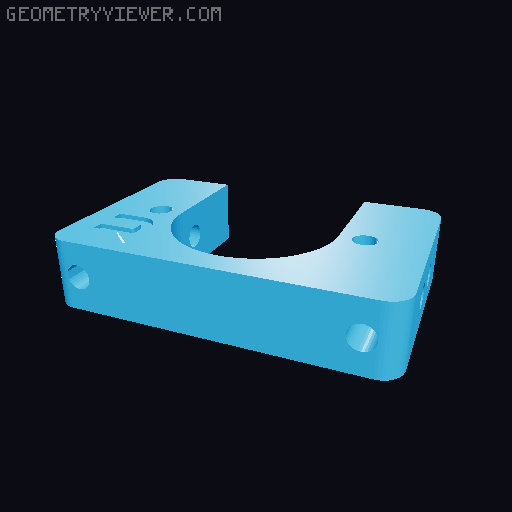 RepRack 23mm Remix for PVC Pipe 3D model thumbnail