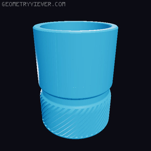 Threaded FOXBAT Muzzle System (screw barrel attachements directly onto the blaster) 3D model thumbnail
