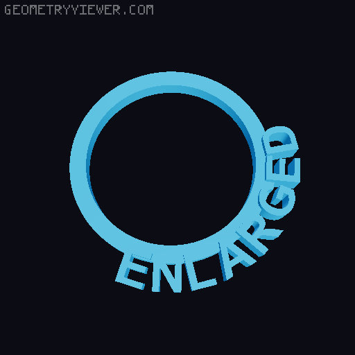 D&D 5e Condition Ring for 32mm Bases 3D model thumbnail