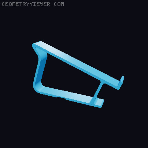 Deeper laptop stand for small desks 3D model thumbnail