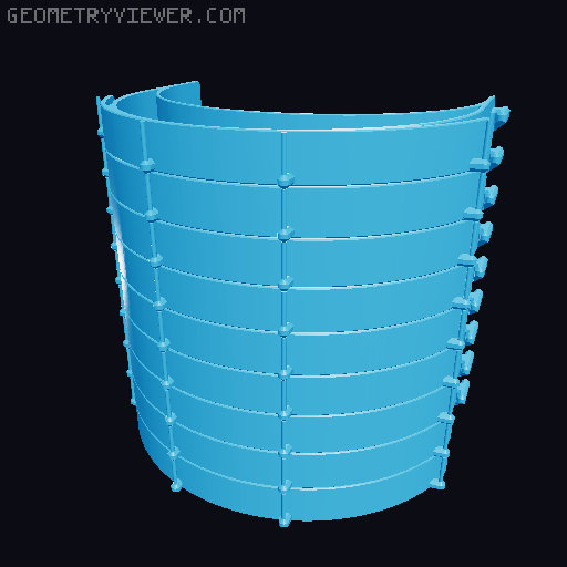 PRUSA RC3 faceshield remix - "stacked" 3D model thumbnail