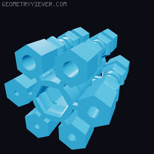 Universal Joints 3D model thumbnail