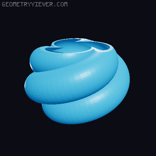 Equation-Driven Guided Sweep Pots 3D model thumbnail
