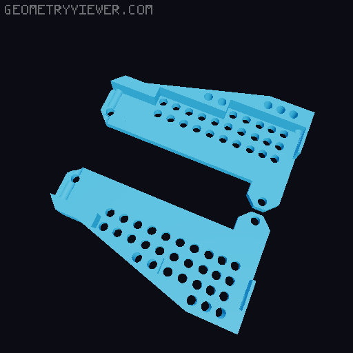Axial scx10 shock mount  3D model thumbnail