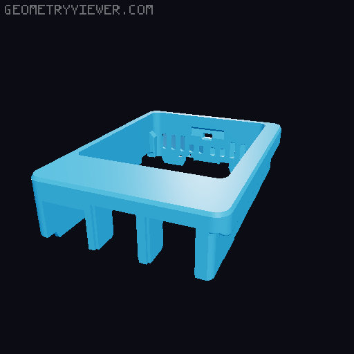RPi5 Case 3D model thumbnail