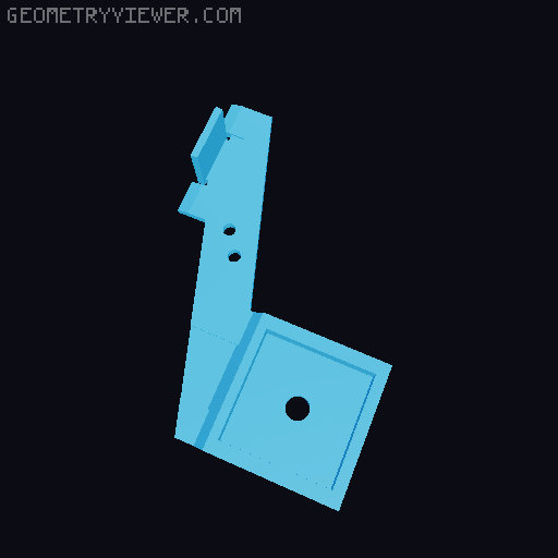 Creality NEBULA CAM - Wall Mount for Enclosure 3D model thumbnail