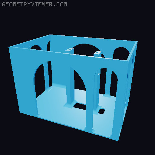Flightline B-25 bomb rack 3D model thumbnail
