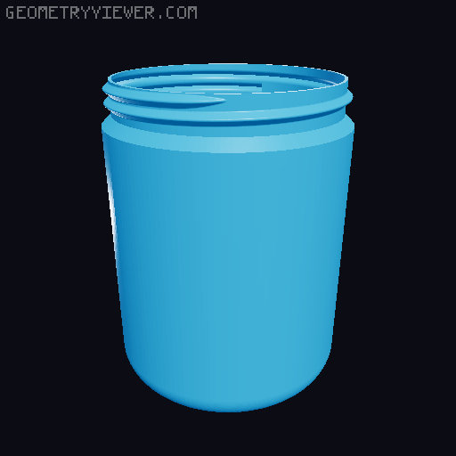 Simple Piggy Bank Containers 3D model thumbnail