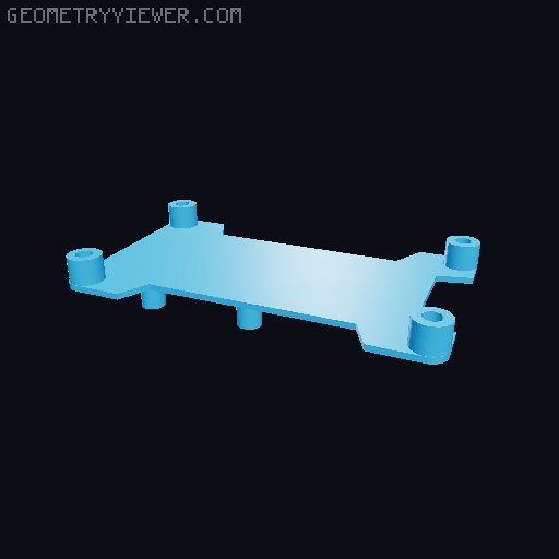 Travel Alarm Clock (buttonless) 3D model thumbnail