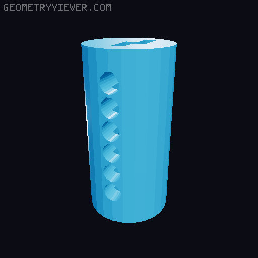 Lock Cylinder toy, configurable 3D model thumbnail
