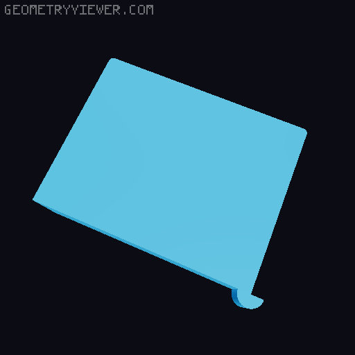 Under Desk Drawer Vase Mode v2 3D model thumbnail