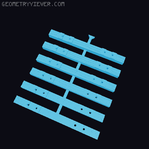 Mainline Tie Model - Multi Scale 3D model thumbnail