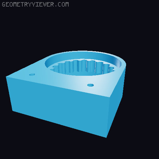 Belt driven cycloidal transmission (1:18 ratio) 3D model thumbnail