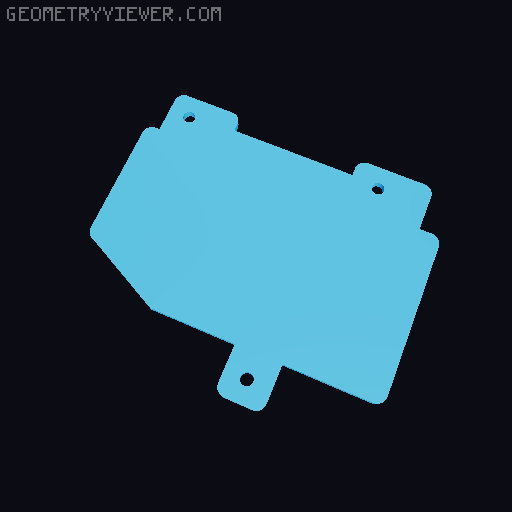 Jeep Gladiator Bumper Plate 3D model thumbnail
