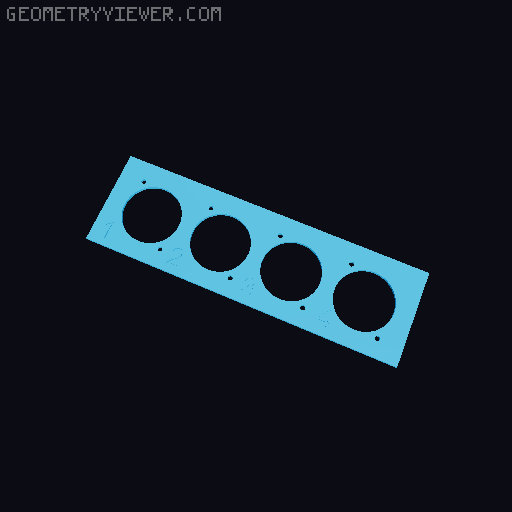 4 Channel Ethernet Audio Snake 3D model thumbnail