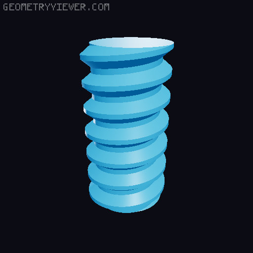 modular cute mini octopus to add differents types of hat 3D model thumbnail