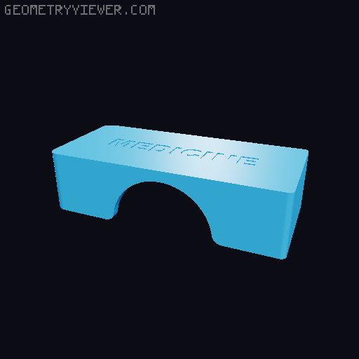 3 Bay Pill Box Drop Down lid with friction fit and magnetic securing. 3D model thumbnail
