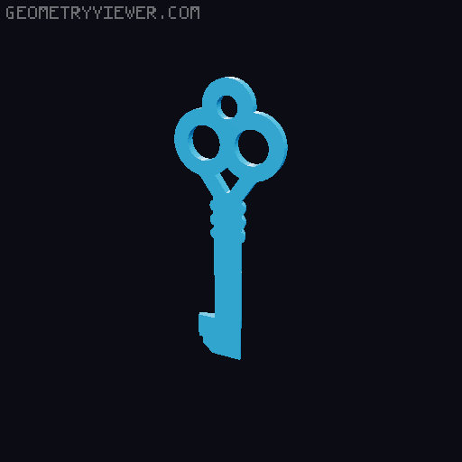 keys 3D model thumbnail