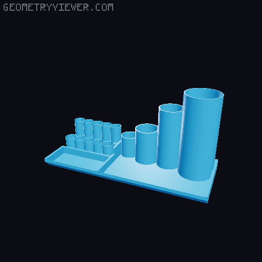 Büro Organizer 3D model thumbnail