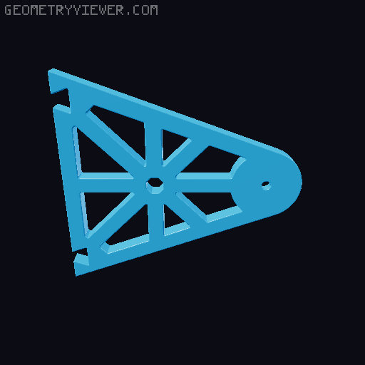 D300 Low Friction Freestand Spool Holder 3D model thumbnail
