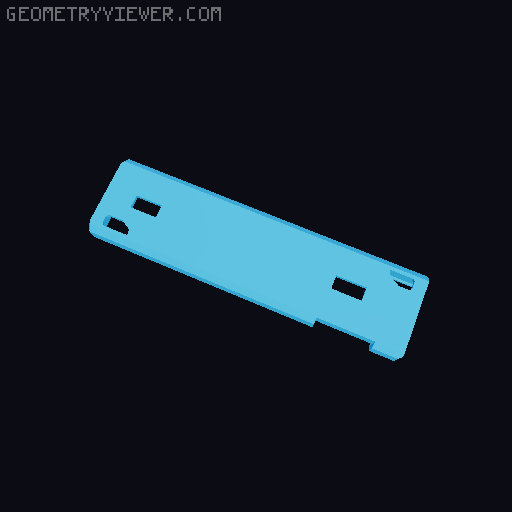 Left handed (mirrored) OTF Fidget Knife 3D model thumbnail