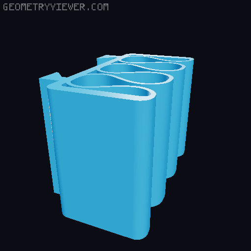 Universal Cable Holder for Underware 3D model thumbnail