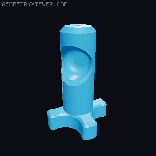 Coffee Bean, Nuts, or Candy Dispenser Benchy 3D model thumbnail