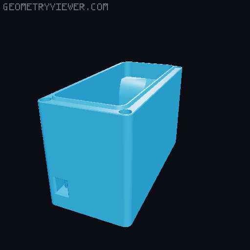 Bento Box 2.1 combination HEPA and activated carbon filter (6x3mm vertical pull orientation) 3D model thumbnail