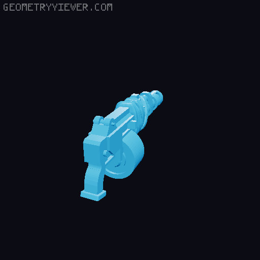 Futuristic guns - pack 1 (2HG1 position) 3D model thumbnail