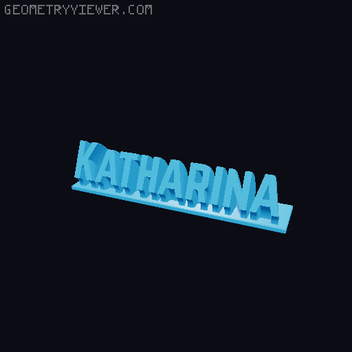 Sweeping Name Tag 3D model thumbnail