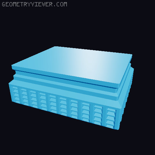 Prismatic Vase Mode Silica Gel Container. Super fast print 3D model thumbnail