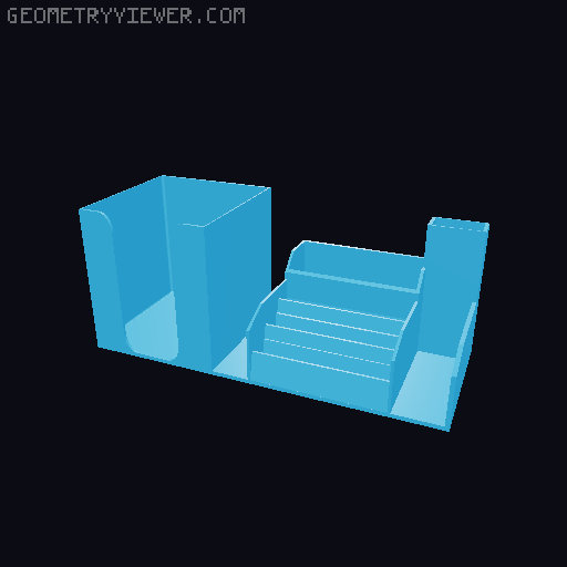 Büro Organizer 3D model thumbnail