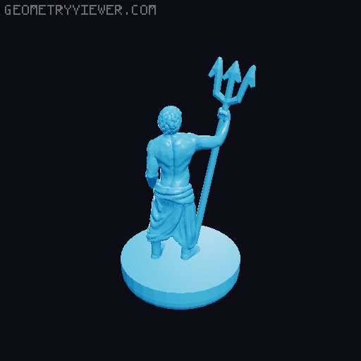 Floating Chess Board - Atlantis Styled 3D model thumbnail