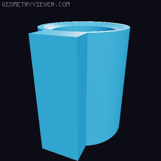 AR-15 stock container 3D model thumbnail