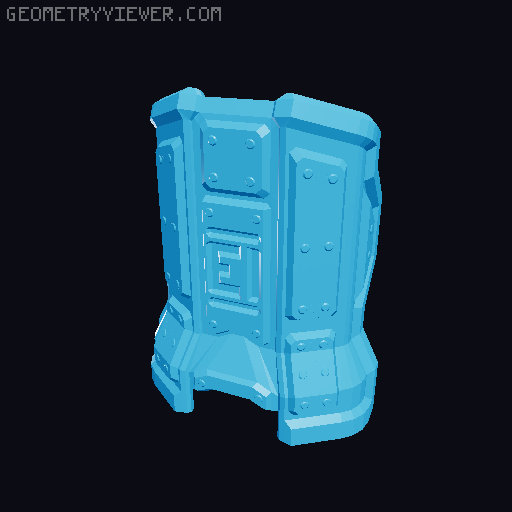 Dummy 13 Ballistic Shield and Greataxe 3D model thumbnail