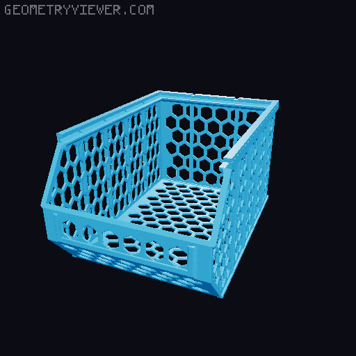 Stackable Basket Remix 3D model thumbnail