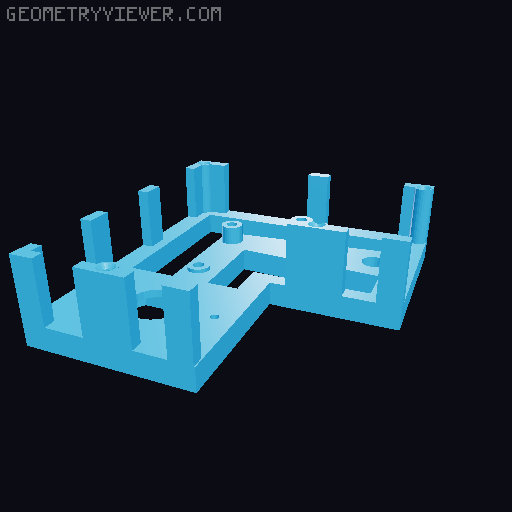"L" Reduction Gear Set for D130  ("Gear Set 03") 3D model thumbnail