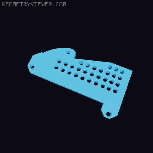 Axial scx10 shock mount  3D model thumbnail