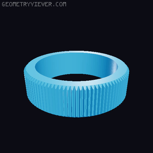 Canon FD 35-105mm - Focus/Zoom Gear 3D model thumbnail