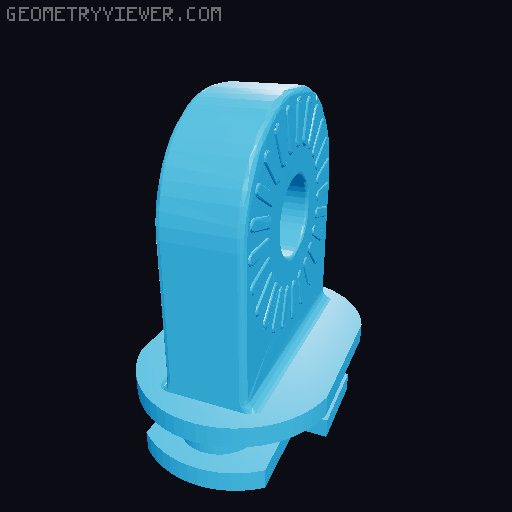 Articulating Suction Mount Adapter 3D model thumbnail