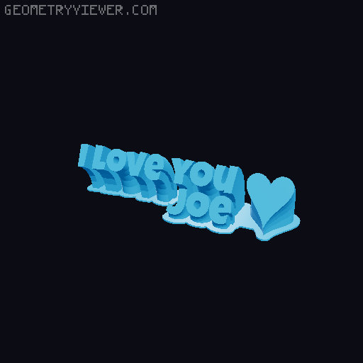 I love you... 3D model thumbnail