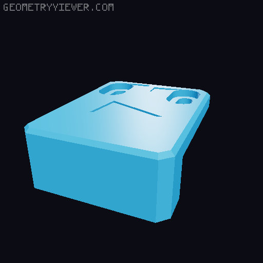 Klicky Mount for EVA 3 3D model thumbnail