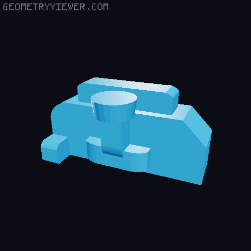 Tractor on a railway 3D model thumbnail