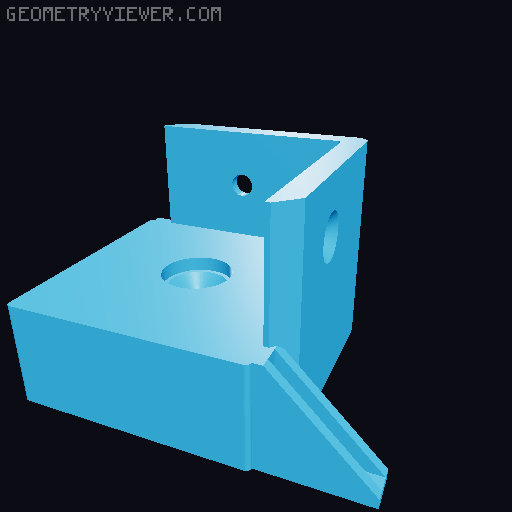 IKEA Lack enclosure (spool inside) 3D model thumbnail