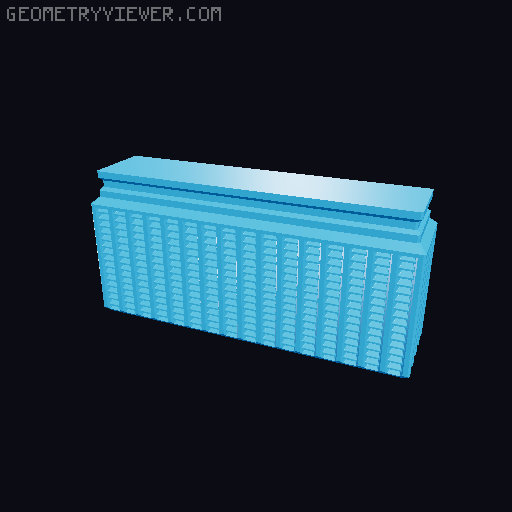 Prismatic Vase Mode Silica Gel Container. Super fast print 3D model thumbnail