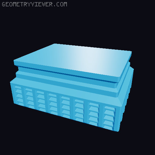 Prismatic Vase Mode Silica Gel Container. Super fast print 3D model thumbnail