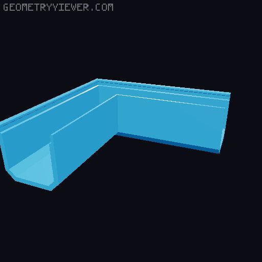 Underware Channel Tops (I, L, C, T, X) - Extra height + Parametric models 3D model thumbnail