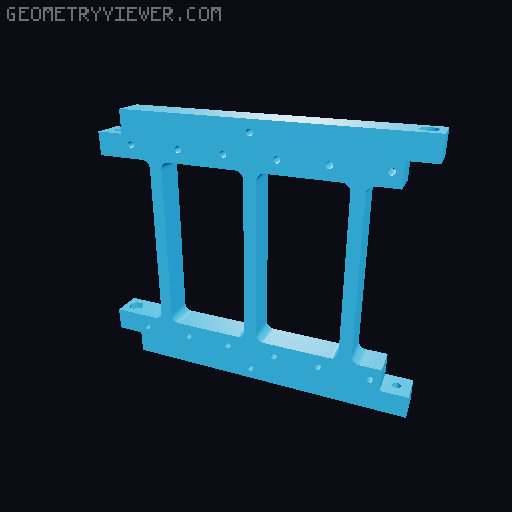 16-digit Split-Flap Display (Mini+) 3D model thumbnail