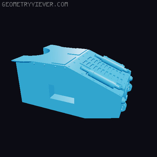Tankomat warhammer-style tank 3D model thumbnail