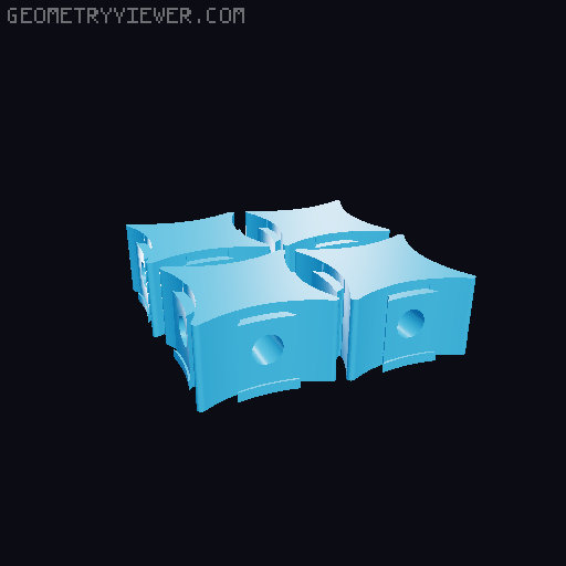 a good design for infinite slab ant nests 3D model thumbnail